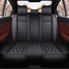 LOVJOYSE Crown Car Seat Covers Full Set, Premium Leather Waterproof