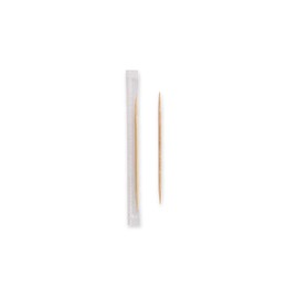 FRANZ MENSCH NatureStar Organic Toothpicks Individually Packed in Foil Natural Wood Length 6.5 cm Diameter 0.2 cm Pack of 20