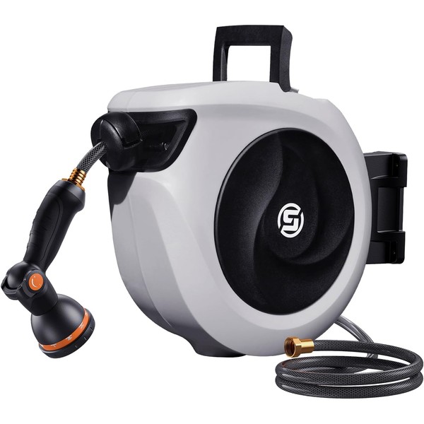 Retractable Garden Hose Reel 1/2 Inch X 33Ft - Wall