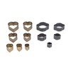 12 Pcs Leather Cutting Mold Heart Shape Exquisite High Carbon