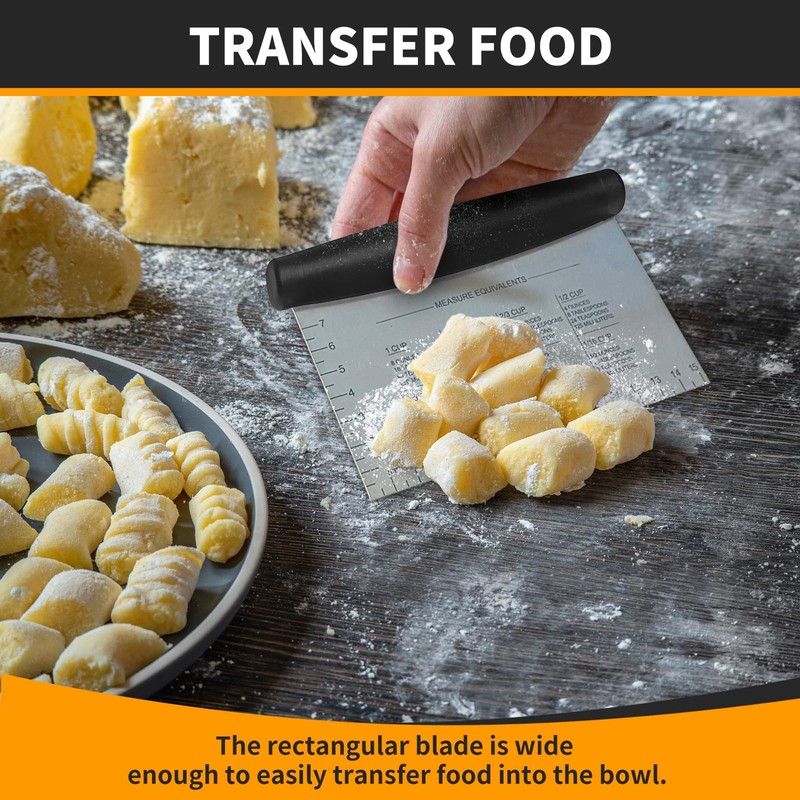 ALLTOP Bench Scraper & Chopper for Kitchen - Ideal Baking