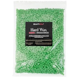 BEAUTIONA Natural Hard Wax in Hair Removal Drops, Hair Removal without Belt for Face, Eyebrows, Arms, Legs, Bikini Area, Hair Removal for All Skin Types (1,000 g, Green)