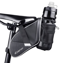 Cheftick Bicycle Saddle Bag, Road Bike Bag, Easy Installation, 3-Point Fixing, Large Capacity, Waterproof, Lightweight, Storage for Small Items, Reflective Cycling Equipment