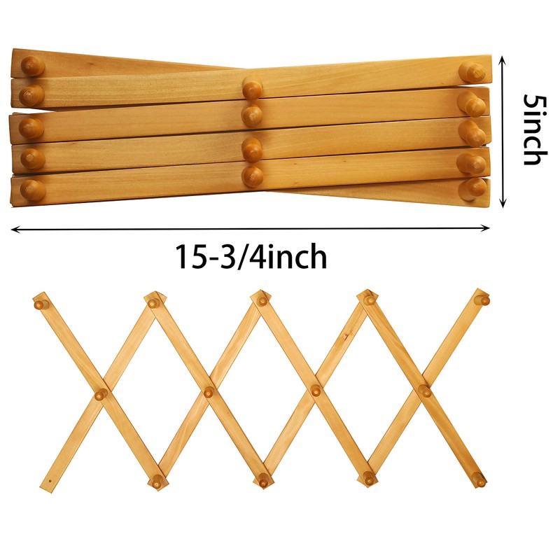 SKOLOO Accordion Wall Hanger, Modern Expandable Coat Rack Wall Mounted,