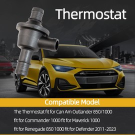 JAVOUKA 709200406 Thermostat fit for Can Am Outlander 850/1000 fit for Commander 1000 fit for Maverick 1000 fit for Renegade 850 1000 fit for Defender #709200406, 709200383, 709200986