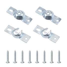 UFURMATE Roller Shades Bracket, 2 Sets Metal Roller Window Shade Inside Mount Brackets Curtain Roller Blind Bracket with Screws Heavy Duty Roller Blind Repair Kit (Inside Mount)