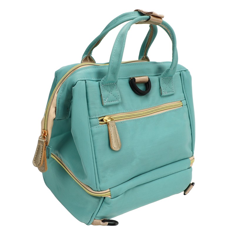 Double Layer Breastmilk Backpack Nylon and PEVA Smooth Zipper 11L