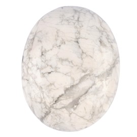 Wish Well White Howlite Palm Stone, Oval Shaped Crystals and Healing Stones- Pocket Worry Stone for Anxiety and Stress Relief - Healing Crystals for Meditation, Reiki, Spiritual and Crystal Gifts
