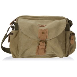 Kalahari Molopo K-41i Canvas Schultertasche für kleine bis mittelre Kameras Khaki