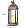 WRalwaysLX 15 inch H The Door-Open Decorative Lantern with flameless