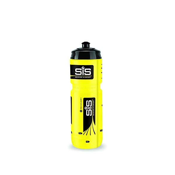 Science In Sport SIS Yellow Sports Water Bottle, Wide Mouth Drink Bottle, Black Logo, Yellow Colour, 800 ml (Design May Vary)