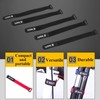 5Pcs Bike Fastening Straps Nylon Multi-Function Soft Wraps(Black) Cycling