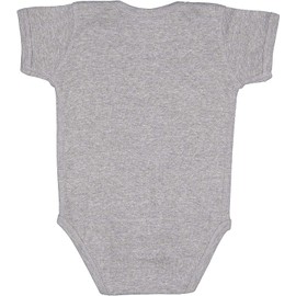 RABBIT SKINS Baby Bodysuit Girl & Boy | Newborn 0-3 Months to 24 Month Toddler, Snap Easy Closure (4400) Heather, 18M
