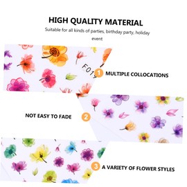 Healeved 16pcs Flower Nail Art Stickers Chic Manicure Decals for Elegant Nail Design Suitable for Mixed Patterns for Professional Personal Use