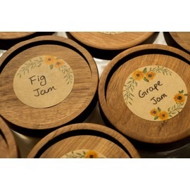 (500pc/Roll) 2" (5cm) Label Stickers for Jars and Lids |Pantry Labels | Mason Jar Labels | Sticker Labels | Canning Labels | Spice Labels | Bottle Labels | Mason Jar Labels… (Sunflower)