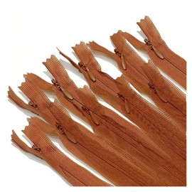 10 closed invisible zips, many sizes and colours available, 3 stitches, thin zip, elegant and discreet for sewing clothes, sewing, (60 cm, 285)