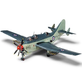 Airfix DCD Level 4 Model Kit 1/48 Plastic Fairey Gannet AS.1/AS.4 Aircraft with 3 Scheme Options for Aircraft Enthusiasts