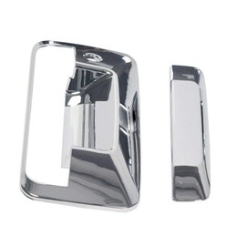 Overun 3-Layers Shiny Chrome Plated Tailgate Cover Without Backup Camera Hole Trim Designed for 2014-2018 Silverado Sierra Colorado Canyon