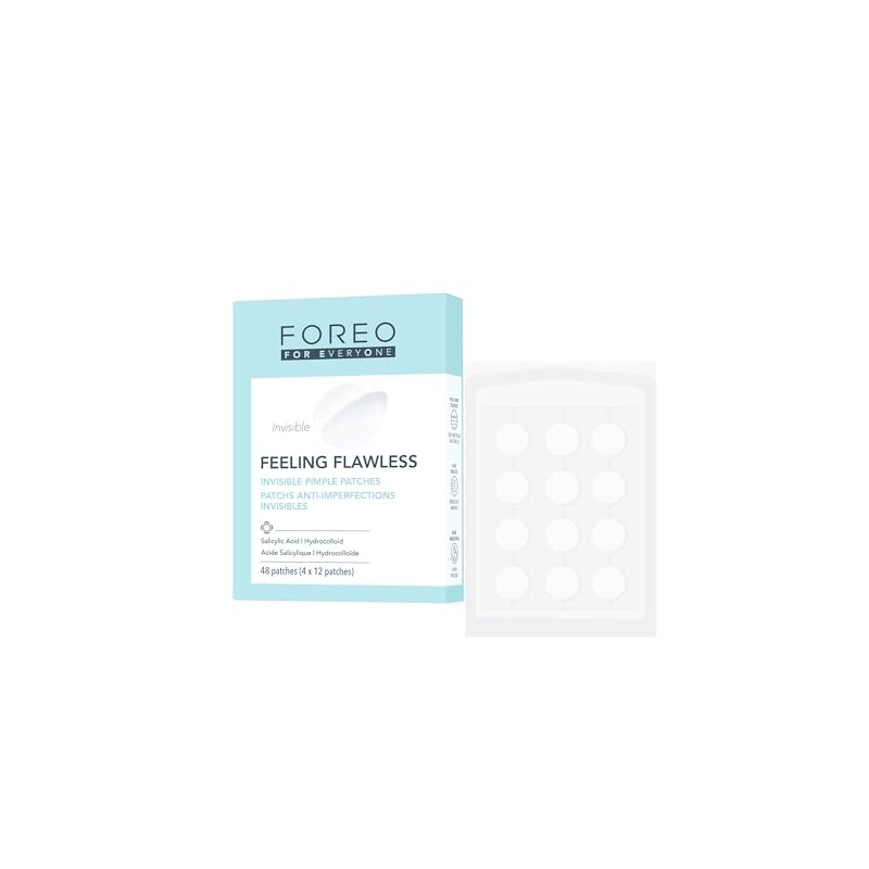 FOREO FEELING FLAWLESS Parches granos Invisibles Anti-Imperfecciones – 48 Parches