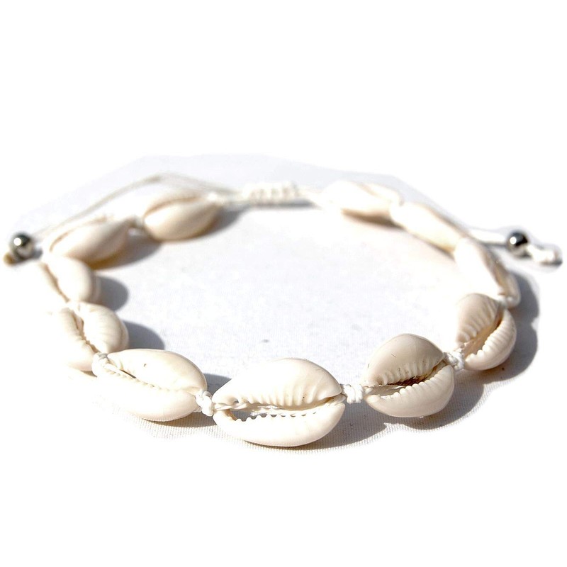 2002.wt Starfish Anklet Fashion Jewellery Made of Cowrie Shells Surfer