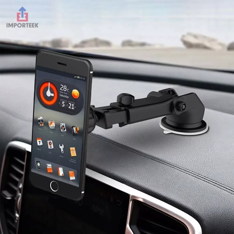 Importeek Soporte Base Celular Auto Tablero Ventosa Magnetico Iman 360