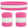 ONUPGO Sweatband Set Sports Headband Wristband Set Sweatbands Terry Cloth