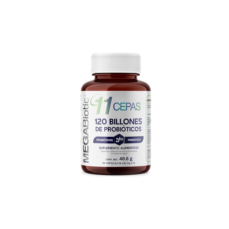 Megabiotic Probióticos 120 Billones Cepas Cápsulas 540mg Porción
