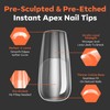 Modelones Nail Tips, 120 Pieces, Full Cover Nail Tips Set,