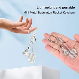 Llavero de 12 Piezas, Mini Llaveros Deportivos, Llavero de Bádminton, Anillo de Llavero de con Colgante de Encanto, Bolsa de Monedero Colgante Accesorios de Ropa