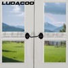 LUDACOO 4" Hook and Eye Gate Latch, Sturdy Thickened Barn