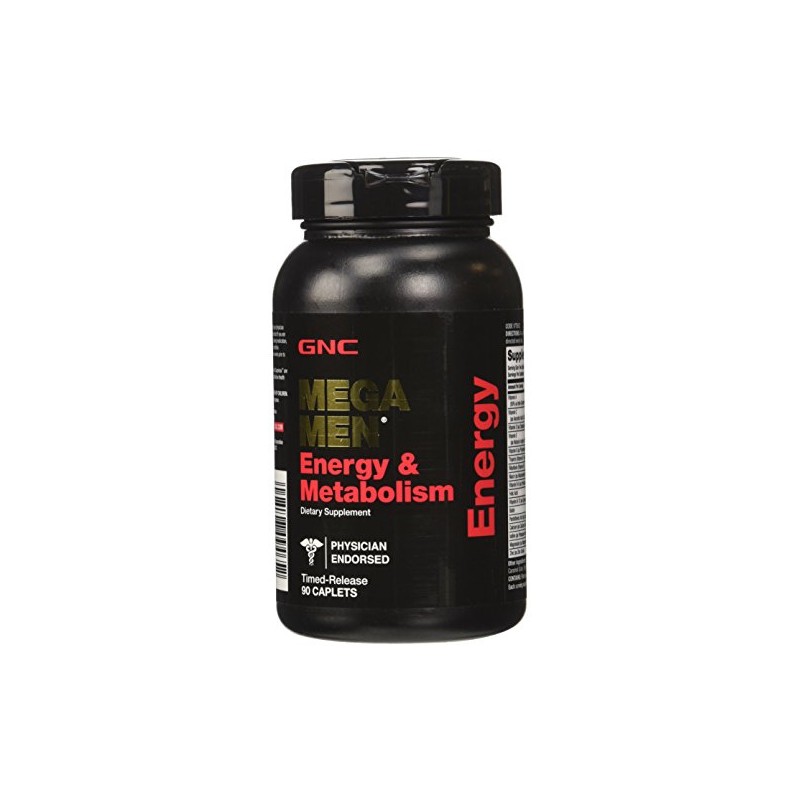 GNC Mega Men Energy and Metabolism Supplement, 90 Count