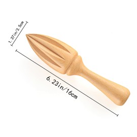 Toaazhy 2 Pcs Lemon Squeezer，Hand held Citrus Juicer，Wooden Lemon Juicer Hand Tool， Manual Wooden Citrus Reamer for Fruit Lime Daily Home Kitchens Tool Bar Cafe Restaurant Use