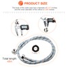 【UPGRADED】4FT Stainless Steel Washer Hoses with 90 Degree Elbows by