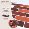 Holydecot 76pcs Red Thin Brick Veneers, Curlable Red Brick Tiles,