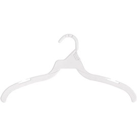 250 Plastic Dress Hangers Clothes White 16" Retail Dress Shirt Notched T-Shirts