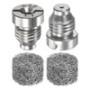 M METERXITY 2-Set Schaumkanone Düsenöffnung, 1,1 mm Edelstahl Universal Gewindespitzen