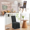 NICEEC Plush Chair Covers for Dining Chairs Covers Set of