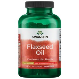 Swanson Flaxseed Oil (Omegatru) 1000 Milligrams 100 Sgels
