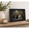 DULASI Framed Witch Wall Art, Moonlit Forest Witch Gathering Painting
