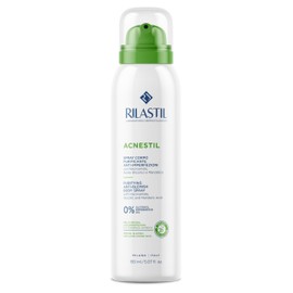 Rilastil Acnestil Körperspray reinigend und gegen Hautunreinheiten, sebonormalisierend, beruhigend mit Niacinamid, Glykolsäure und Mandelsäure, 150 ml