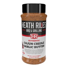 Heath Riles Cajun Seasoning Rub, Cajun-Creole, Louisiana Inspired Cajun Spice & Heat, Champion Pitmaster Recipe, 11.5 oz