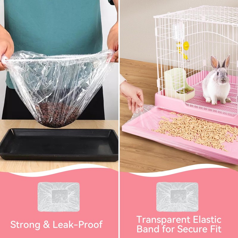20 Pack Paint Tray Liners - 70cm Elastic Paint Pan
