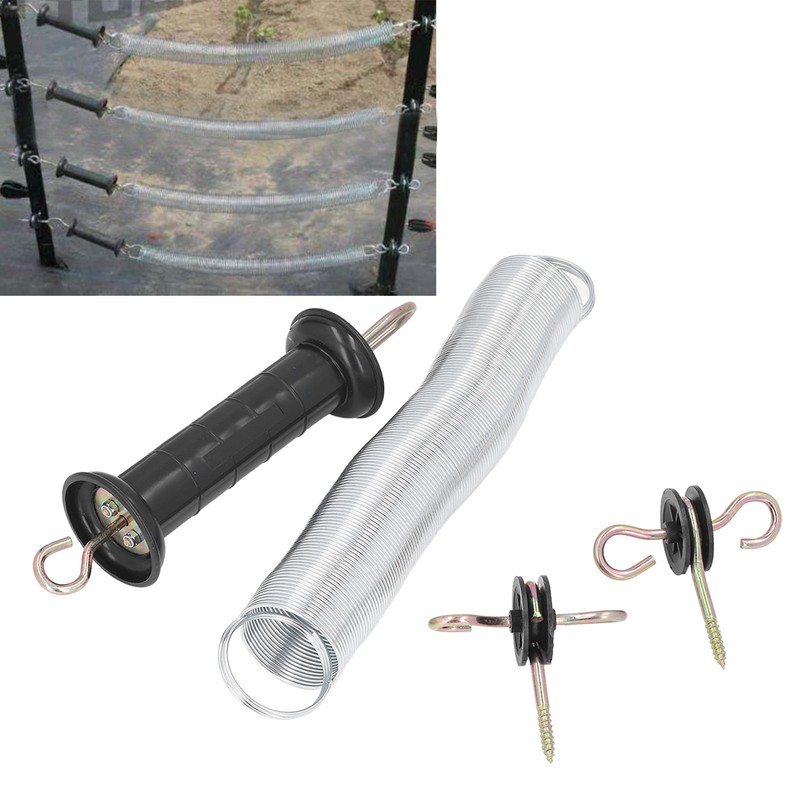 Electric Fence Gate Kit PP Iron 5 Meters Animal Spring