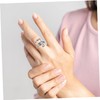 TEHAUX 4Pcs Crochet Rings for Finger Yarn Tension Rings for