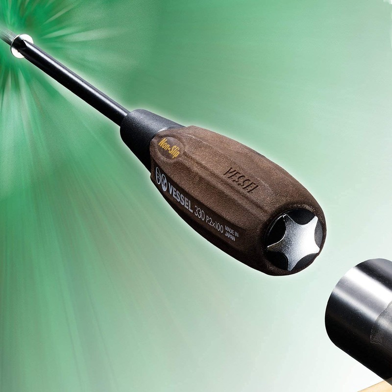 Vessel Woody Penetrating Screwdriver Non-Slip Grip Set of 6 (Boxed)