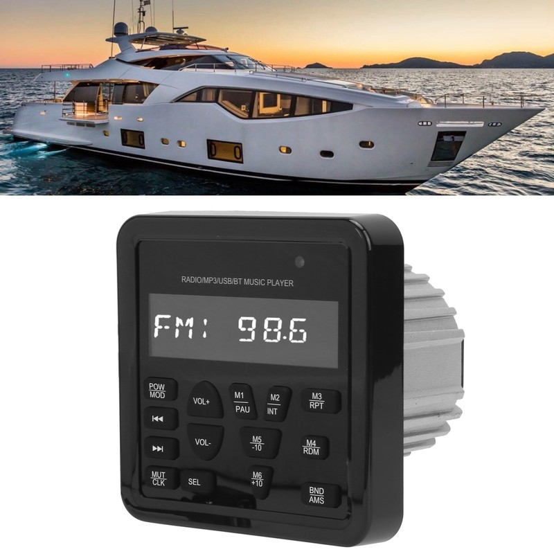 Bluetooth MP3 Player USB Radio Sound System IP66 Waterproof for
