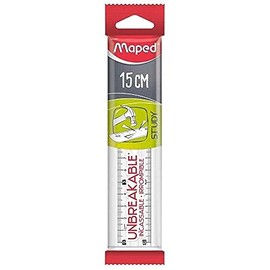 Unbreakable Ruler 15cm Clear