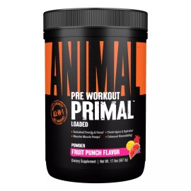 Animal Primal Pre Workout Supplement 25 Servings Fruit Punch Energy Focus