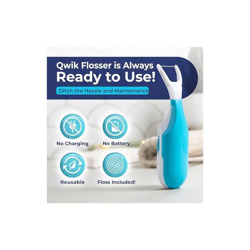 Flosser dental automático de QWIK | Haga clic en el
