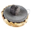Small Size 6in/15cm Granite Grinder Mortar and Pestle Set Stone